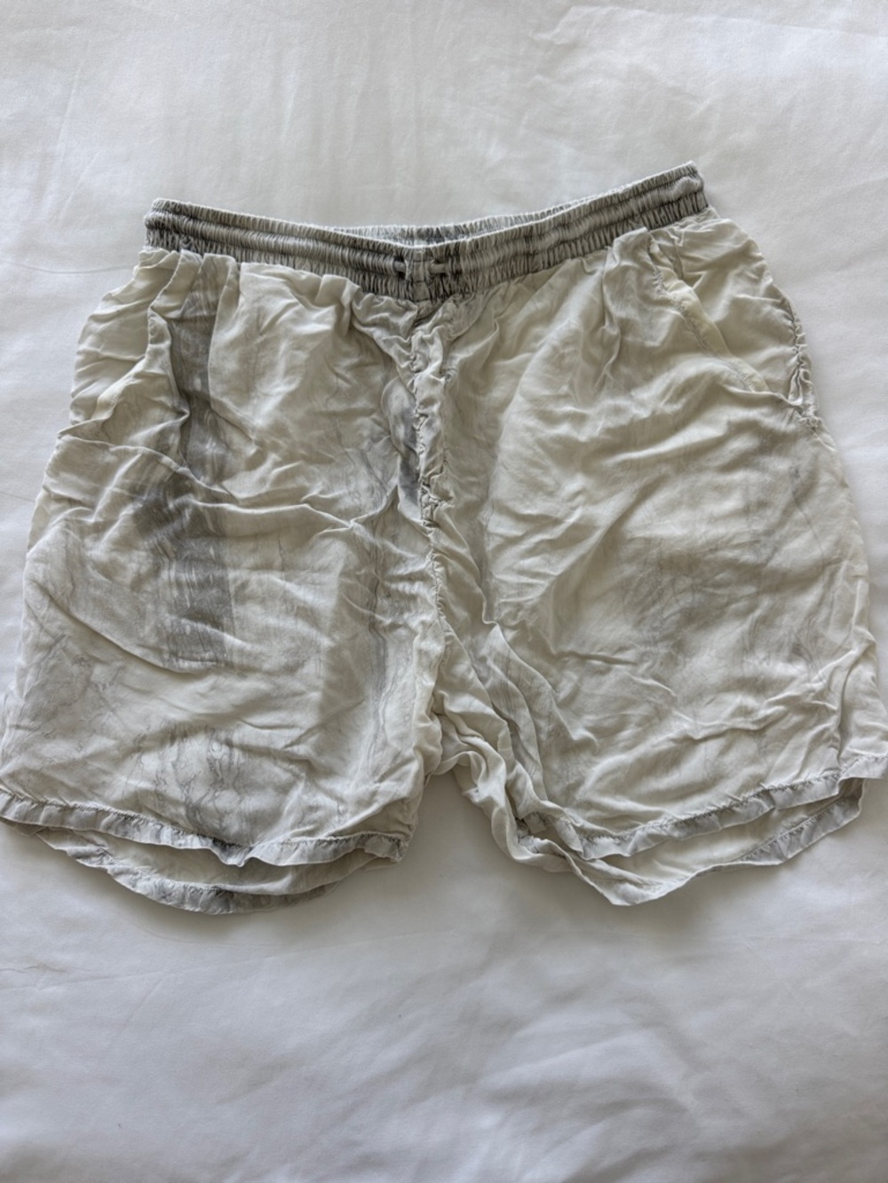 Men's Lightweight Casual Drawstring Shorts - Light Gray